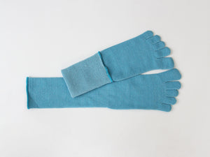 Gluck und Gute 五本指「足の肌着」 絹とウール ロング丈