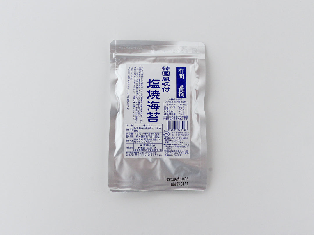 成清海苔店 韓国風味付き塩焼海苔