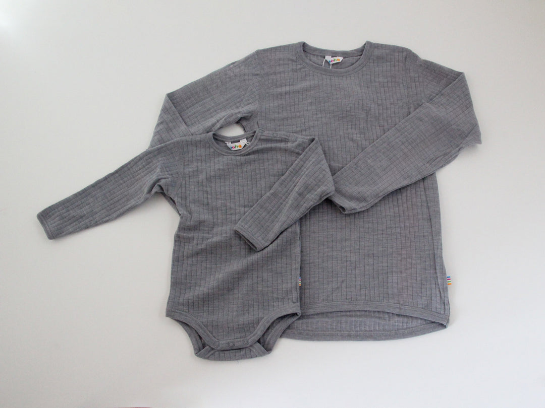 joha ベビーロングスリーブ（メリノウール）80