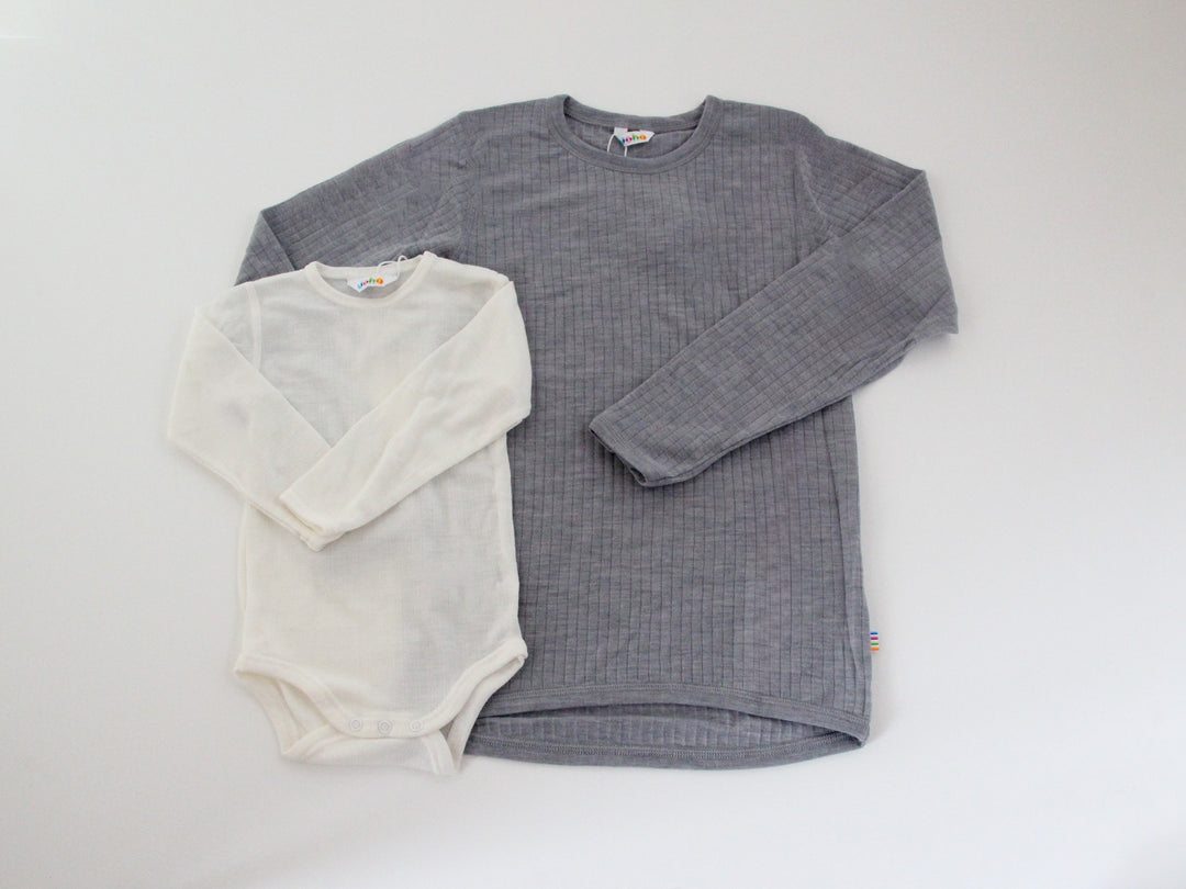 joha ベビーロングスリーブ（メリノウール）80