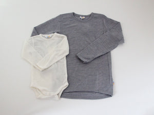joha ベビーロングスリーブ（メリノウール）80