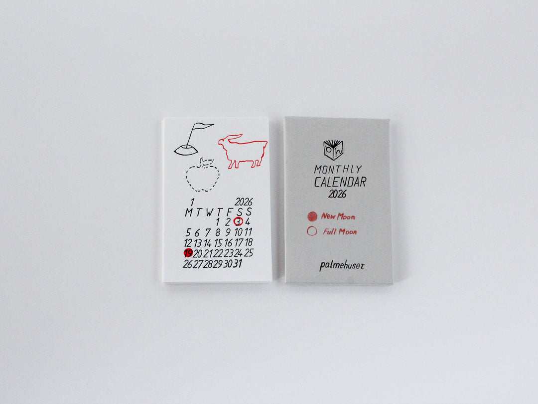 palmehuset MONTHLY CALENDAR 2026