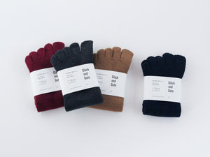 Gluck und Gute 五本指「足の肌着」 絹とウール ロング丈