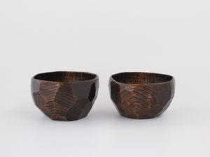 あさとわ　鉈彫り椀　中（栗材）