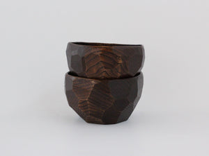 あさとわ　鉈彫り椀　中（栗材）