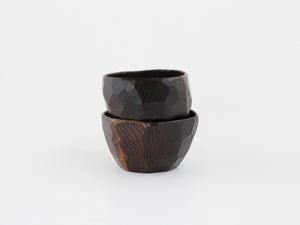 あさとわ　鉈彫り椀　小（栗材）