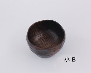 あさとわ　鉈彫り椀　小（栗材）