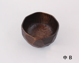 あさとわ　鉈彫り椀　中（栗材）