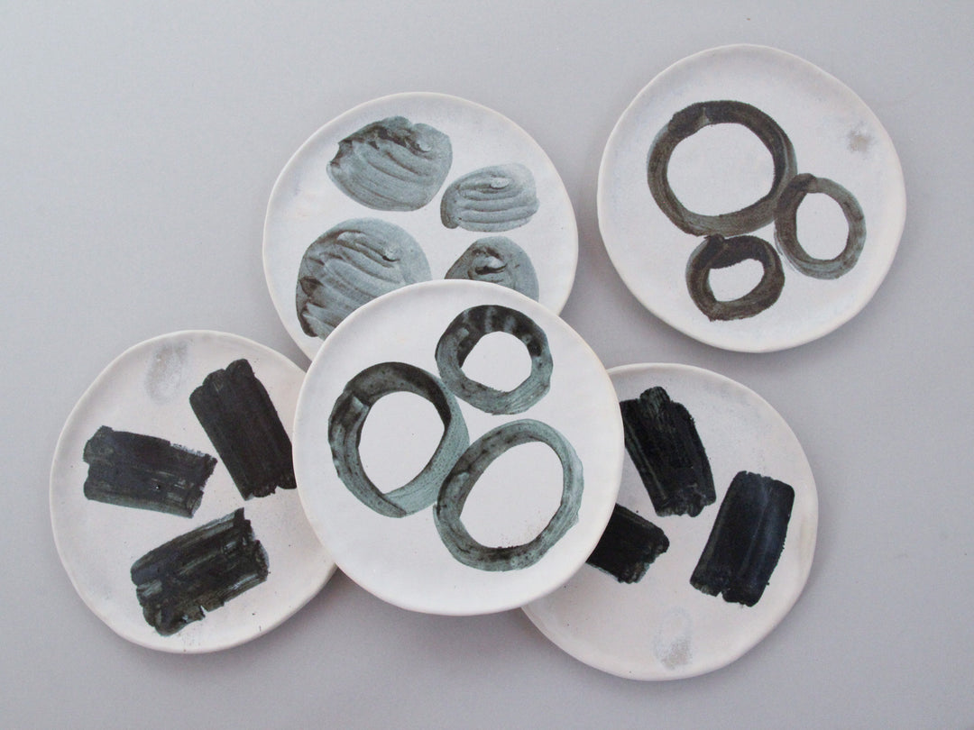 小黒ちはる 6寸皿 絵付け 9-6