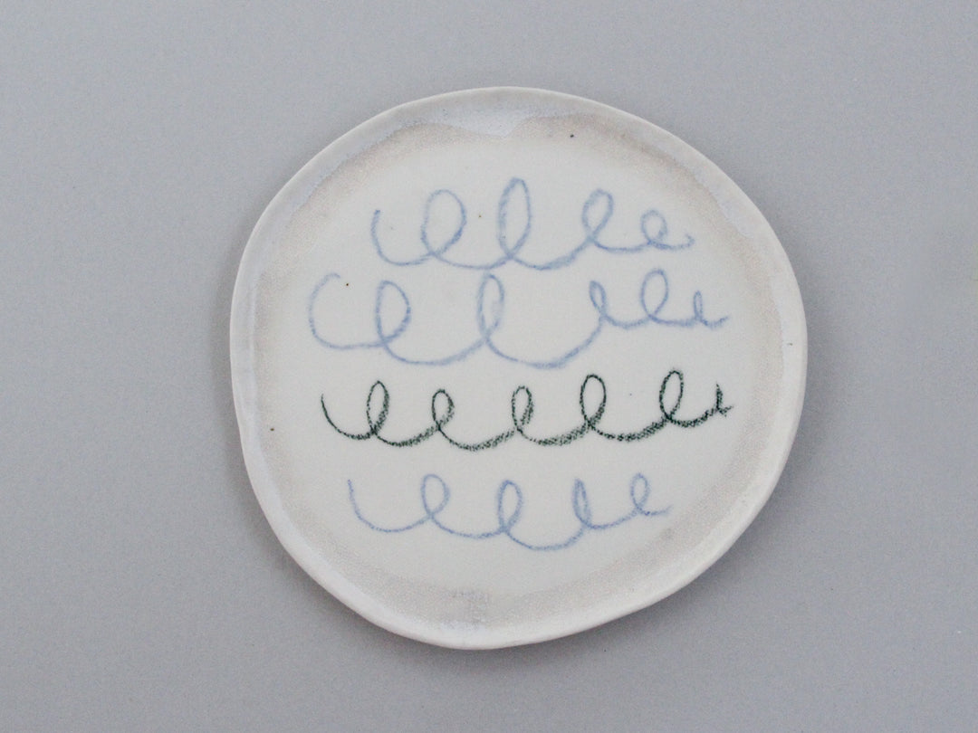 小黒ちはる 8寸皿 チョーク 8-5