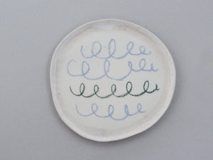 小黒ちはる 8寸皿 チョーク 8-5