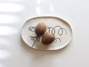 小黒ちはる オーバル皿 11-6