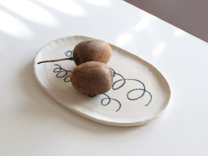 小黒ちはる オーバル皿 11-6