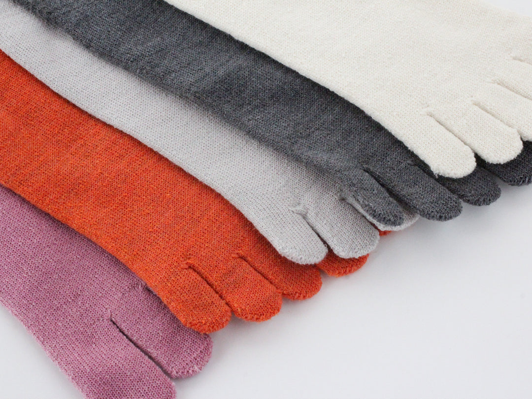 Gluck und Gute 五本指「足の肌着」 絹とウール