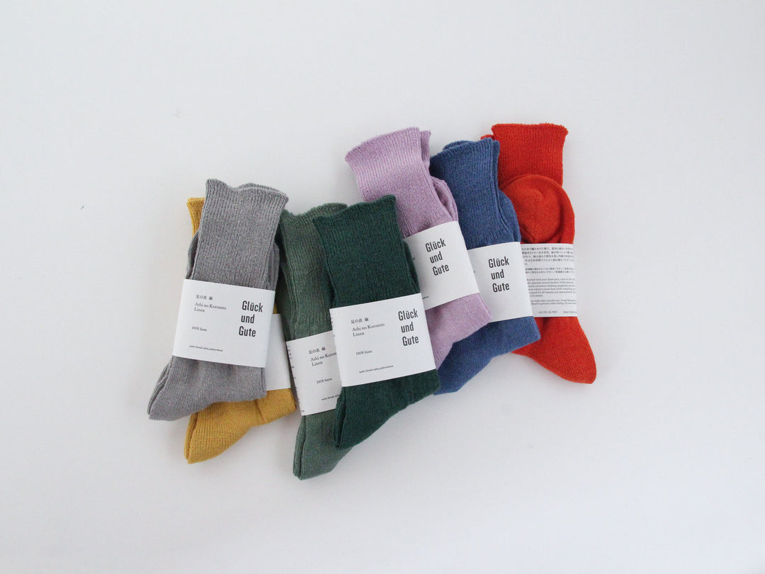 Gluck und Gute 足の衣「麻」 丈長め（23-25cm）