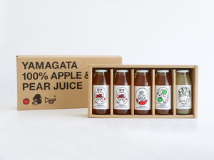 【プレゼント包装】リンゴリらっぱ　180mlりんごジュース5本セット